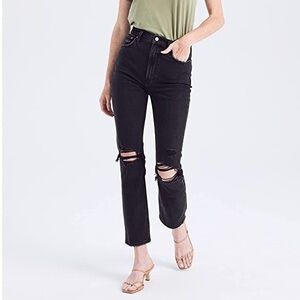 Abercrombie & Fitch Ankle Straight Jeans | Size 6 | Black